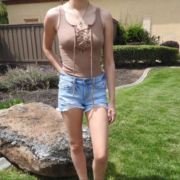 CLEARANCE-FIRM‼️ Tie me up Bodysuit-Mocha - Picture 4 of 7